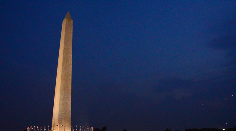 7-04-2012 Washington Monument UFO formation is consistent with UFOs from 1952